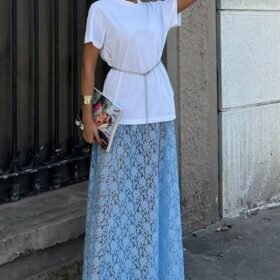 Maxi Dantel Etek 4047