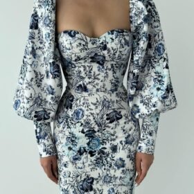 Arlon Balon Kollu Mini Elbise