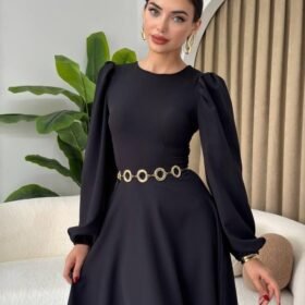 Sali Balon Kol Elbise