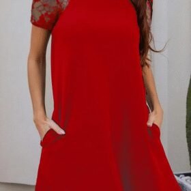 Kol Dantel Viskon Elbise