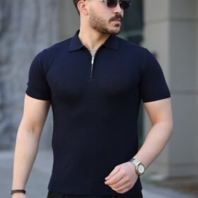 Erkek Viskon Kumaş Polo Yaka Tişört