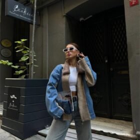 CHANEL GARNİLİ KOT MONT - Bej