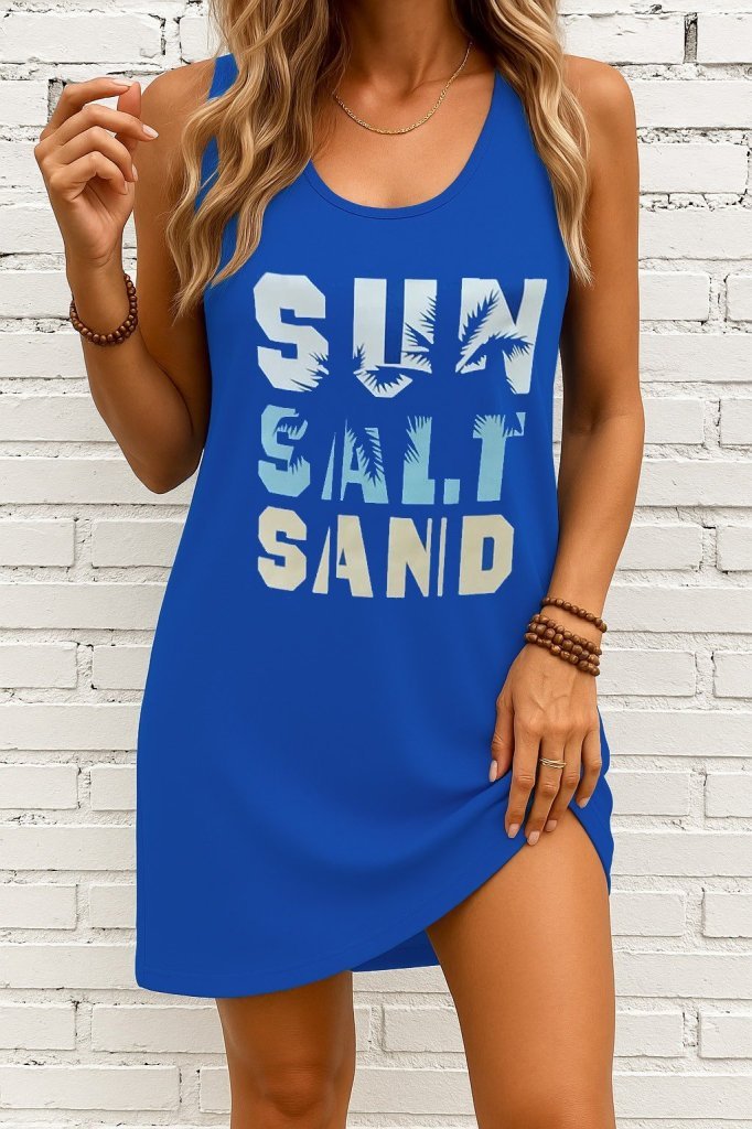 Kadın Askılı Yuvarlak Yaka Viskon Elbise - Görsel 3