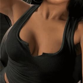 Kadın Kolsuz V Yakalı Kaşkorse Bluz