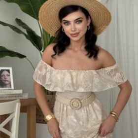 Reget Kemerli Elbise