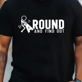 Erkek Around Baskılı Süprem T-shirt