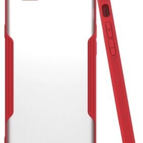 iPhone 6 Kılıf Platin Silikon - Kırmızı-(5796)