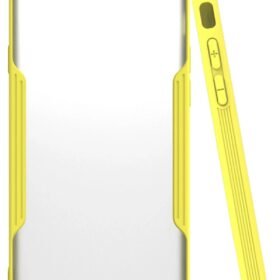 iPhone 6 Kılıf Platin Silikon - Sarı-(5796)