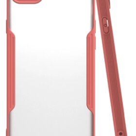 iPhone 7 Kılıf Platin Silikon - Pembe-(5796)