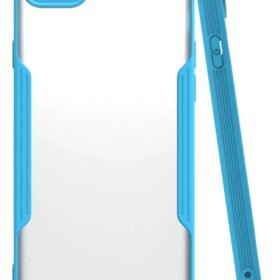 iPhone 7 Kılıf Platin Silikon - Mavi-(5796)