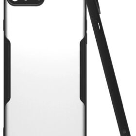 iPhone 7 Plus Kılıf Platin Silikon - Siyah-(5796)