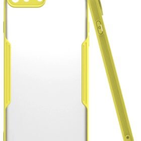 iPhone 7 Plus Kılıf Platin Silikon - Sarı-(5796)