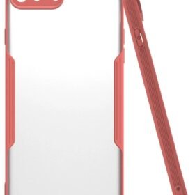 iPhone 7 Plus Kılıf Platin Silikon - Pembe-(5796)
