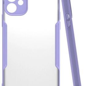 iPhone 11 Kılıf Platin Silikon - Lila-(5796)