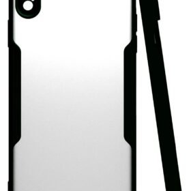 iPhone XS Max Kılıf Platin Silikon - Siyah-(5796)