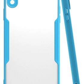 iPhone XS Max Kılıf Platin Silikon - Mavi-(5796)