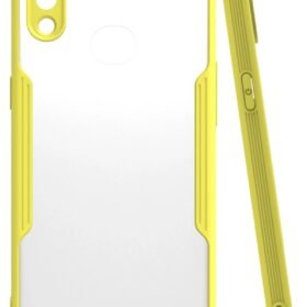 Samsung Galaxy A10S Kılıf Platin Silikon - Sarı-(5796)