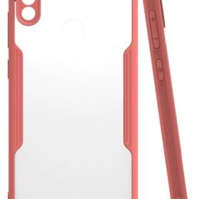 Samsung Galaxy A11 Kılıf Platin Silikon - Pembe-(5796)