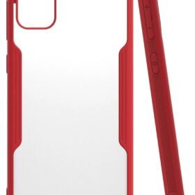 Samsung Galaxy M31 Kılıf Platin Silikon - Kırmızı-(5796)