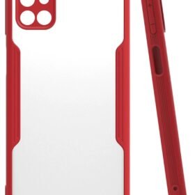 Samsung Galaxy M31S Kılıf Platin Silikon - Kırmızı-(5796)
