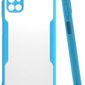 Samsung Galaxy M51 Kılıf Platin Silikon - Mavi-(5796)