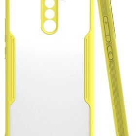 Xiaomi Redmi Note 8 Pro Kılıf Platin Silikon - Sarı-(5796)