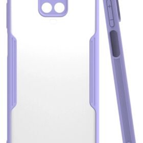 Xiaomi Redmi Note 9S Kılıf Platin Silikon - Lila-(5796)