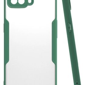 Oppo A73 Kılıf Platin Silikon - Yeşil-(5796)