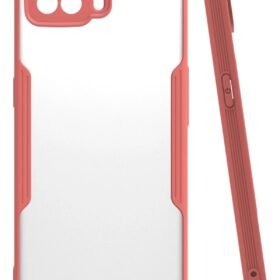 Oppo A73 Kılıf Platin Silikon - Pembe-(5796)