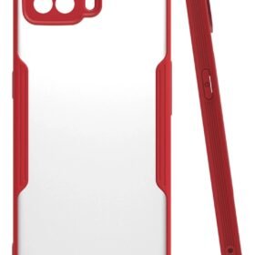 Oppo A73 Kılıf Platin Silikon - Kırmızı-(5796)