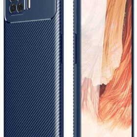 Oppo A73 Kılıf Auto Focus Karbon Kapak - Lacivert-(5796)