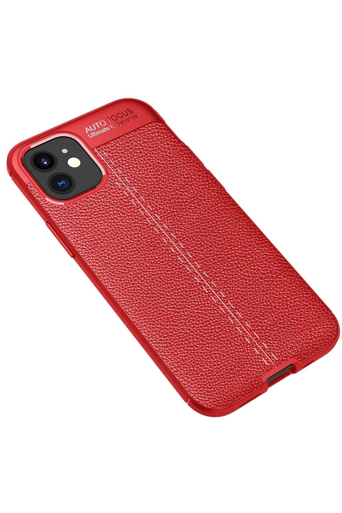 iPhone 12 Mini Kılıf Auto Focus Kapak - Kırmızı-(5796) - Görsel 2