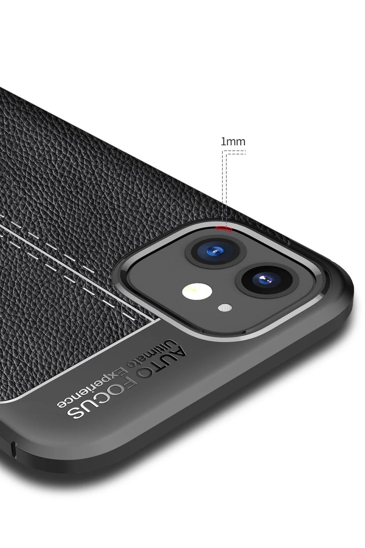 iPhone 12 Mini Kılıf Auto Focus Kapak - Kırmızı-(5796) - Görsel 4