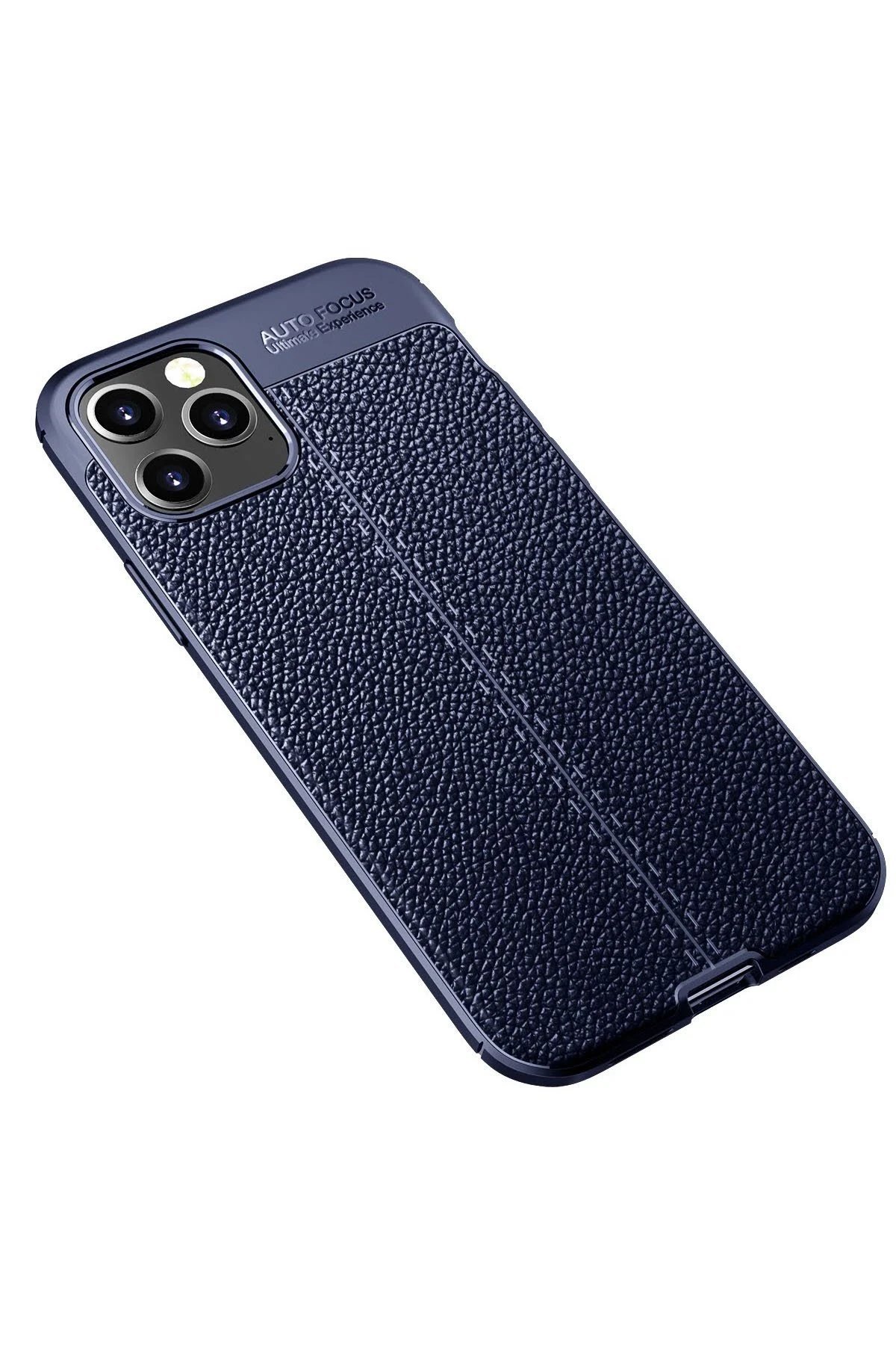 iPhone 12 Pro Kılıf Auto Focus Kapak - Lacivert-(5796) - Görsel 2