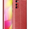 Xiaomi Mi Note 10 Lite Kılıf Auto Focus Kapak - Kırmızı-(5796)
