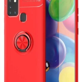 Samsung Galaxy M31 Kılıf Range Yüzüklü Silikon - Kırmızı-(5796)