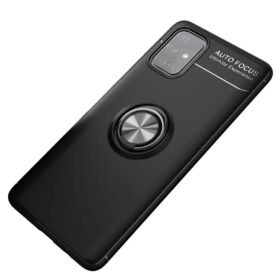 Samsung Galaxy M31S Kılıf Range Yüzüklü Silikon - Siyah-(5796)