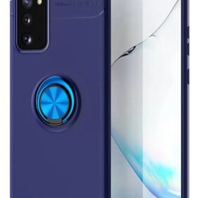 Samsung Galaxy Note 20 Kılıf Range Yüzüklü Silikon - Mavi-(5796)
