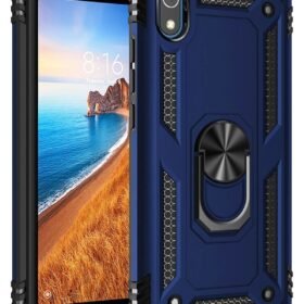 Xiaomi Redmi 7A Kılıf Sofya Yüzüklü Silikon Kapak - Lacivert-(5796)