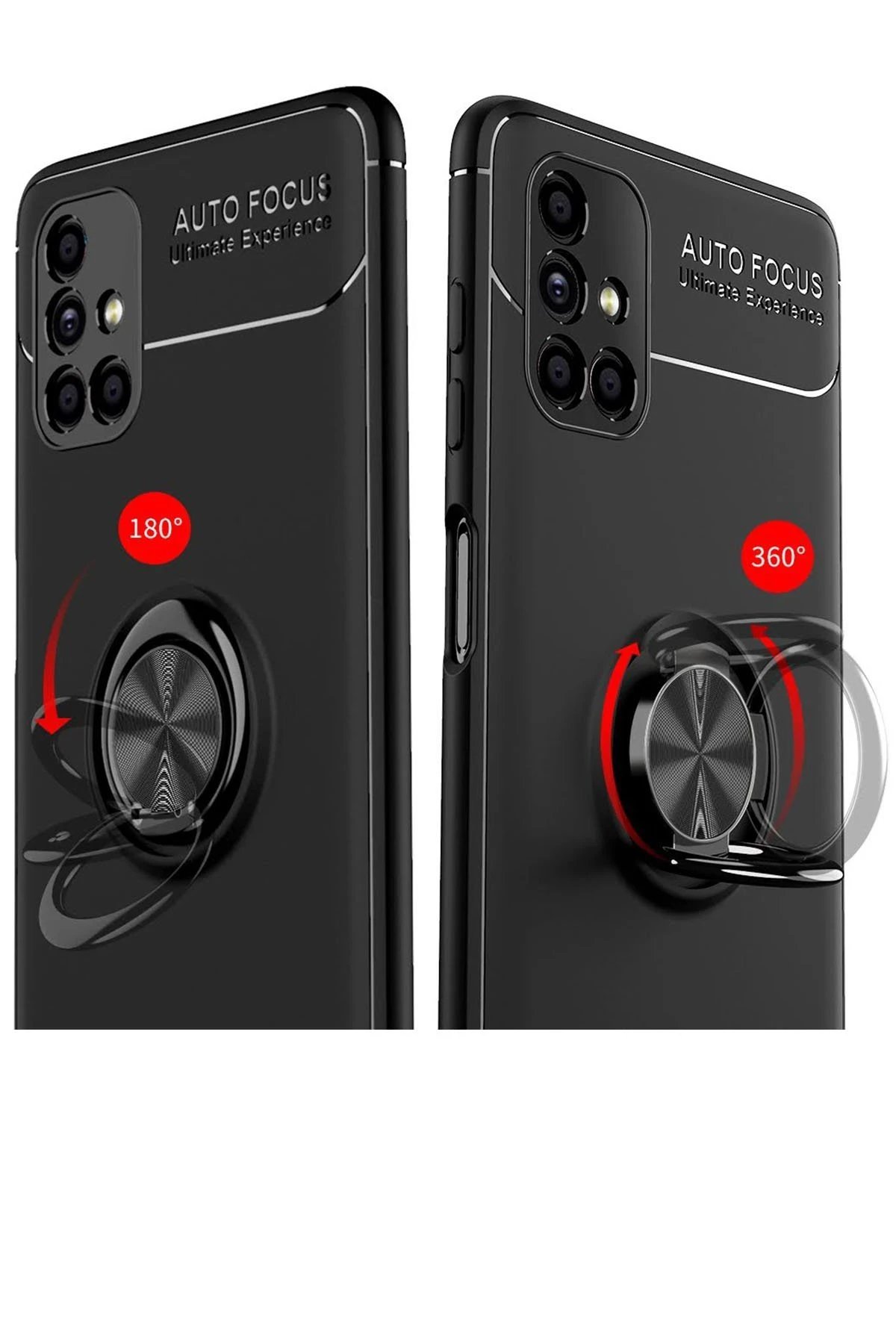 Samsung Galaxy M51 Kılıf Range Yüzüklü Silikon - Mavi-(5796) - Görsel 3