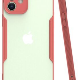 iPhone 12 Kılıf Platin Silikon - Pembe-(5796)
