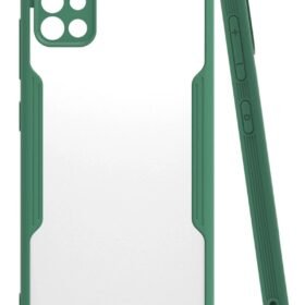Samsung Galaxy A71 Kılıf Platin Silikon - Yeşil-(5796)