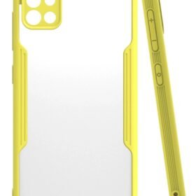Samsung Galaxy A71 Kılıf Platin Silikon - Sarı-(5796)