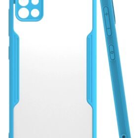 Samsung Galaxy A71 Kılıf Platin Silikon - Mavi-(5796)