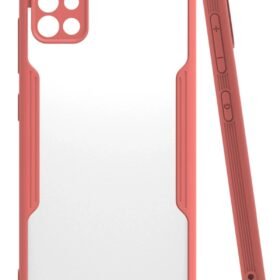 Samsung Galaxy A71 Kılıf Platin Silikon - Pembe-(5796)