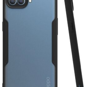 Oppo Reno 4 Lite Kılıf Platin Silikon - Siyah-(5796)