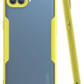 Oppo Reno 4 Lite Kılıf Platin Silikon - Sarı-(5796)