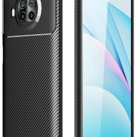 Xiaomi Mi 10T Lite Kılıf Auto Focus Karbon Kapak - Siyah-(5796)