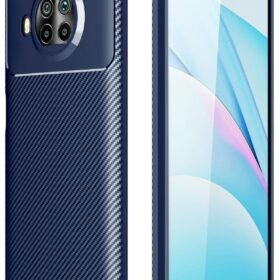 Xiaomi Mi 10T Lite Kılıf Auto Focus Karbon Kapak - Lacivert-(5796)