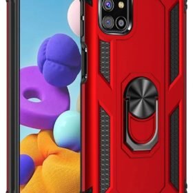 Samsung Galaxy M31S Kılıf Sofya Yüzüklü Silikon Kapak - Kırmızı-(5796)